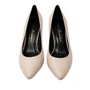 100% Handmade Leather Rhea Pearl Pink High heels